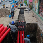 Inician excavaciones para cableado subterráneo en la Zona Rosa