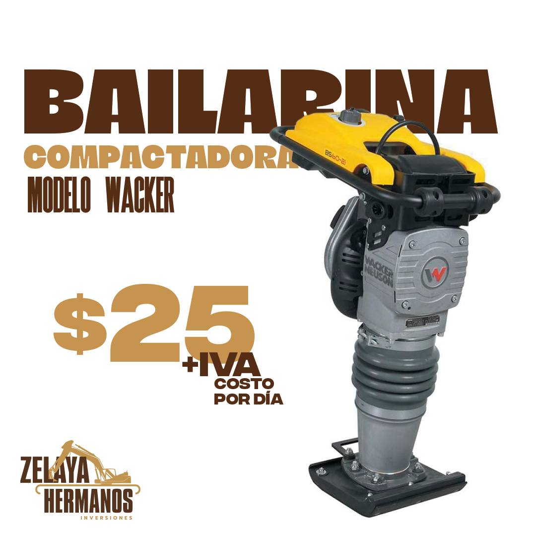 Alquiler de Bailarina Compactadora - Zelaya Hermanos Inversiones