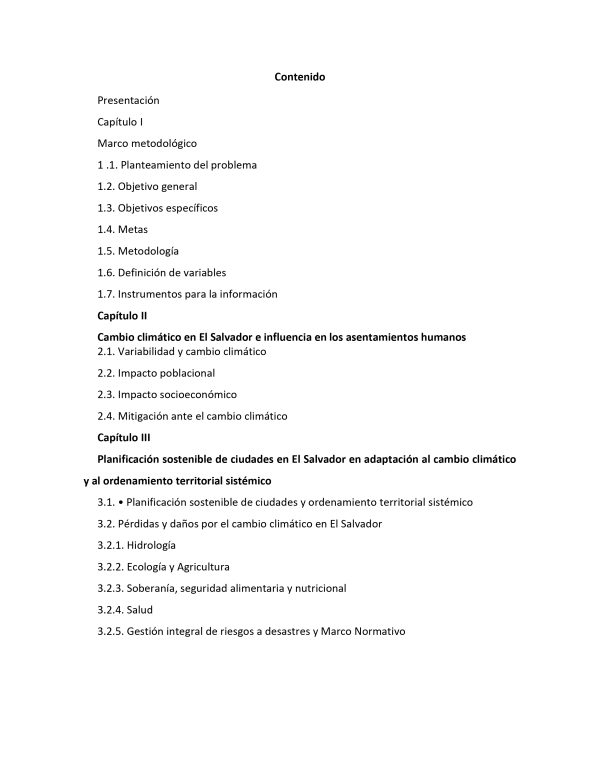 Libro: Dinámica del cambio climático en El Salvador: Orientaciones para políticas en adaptación a un modelo de planificación de ciudades sosteniblesy Armonía - Imagen 2
