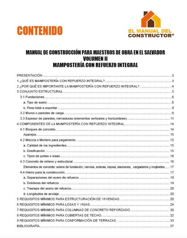 COMBO - Manual De Construcción Para Maestros De Obra - Volumen I y II - Imagen 3
