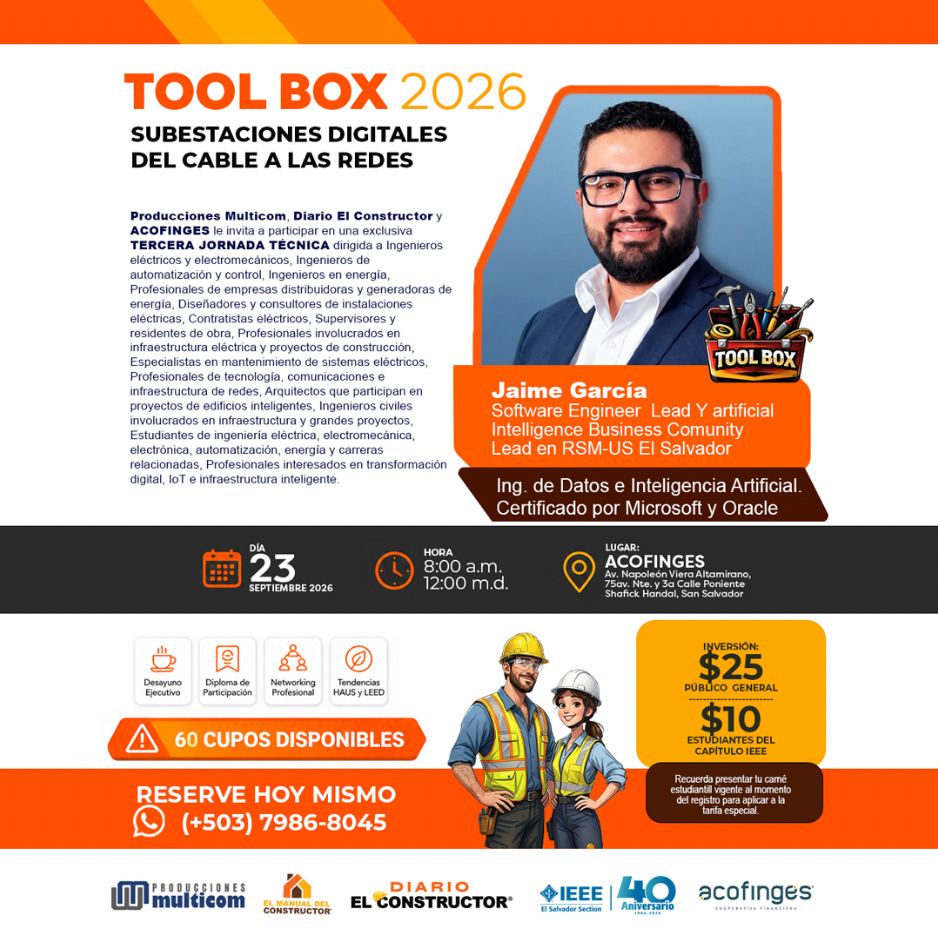 Tercera Jornada Técnica ToolBox 2026 (Estudiantes y socios ACOFINGES) - Imagen 2