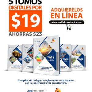 Combo Tomos de leyes y Reglamentos (Tomos del 1 al 5)